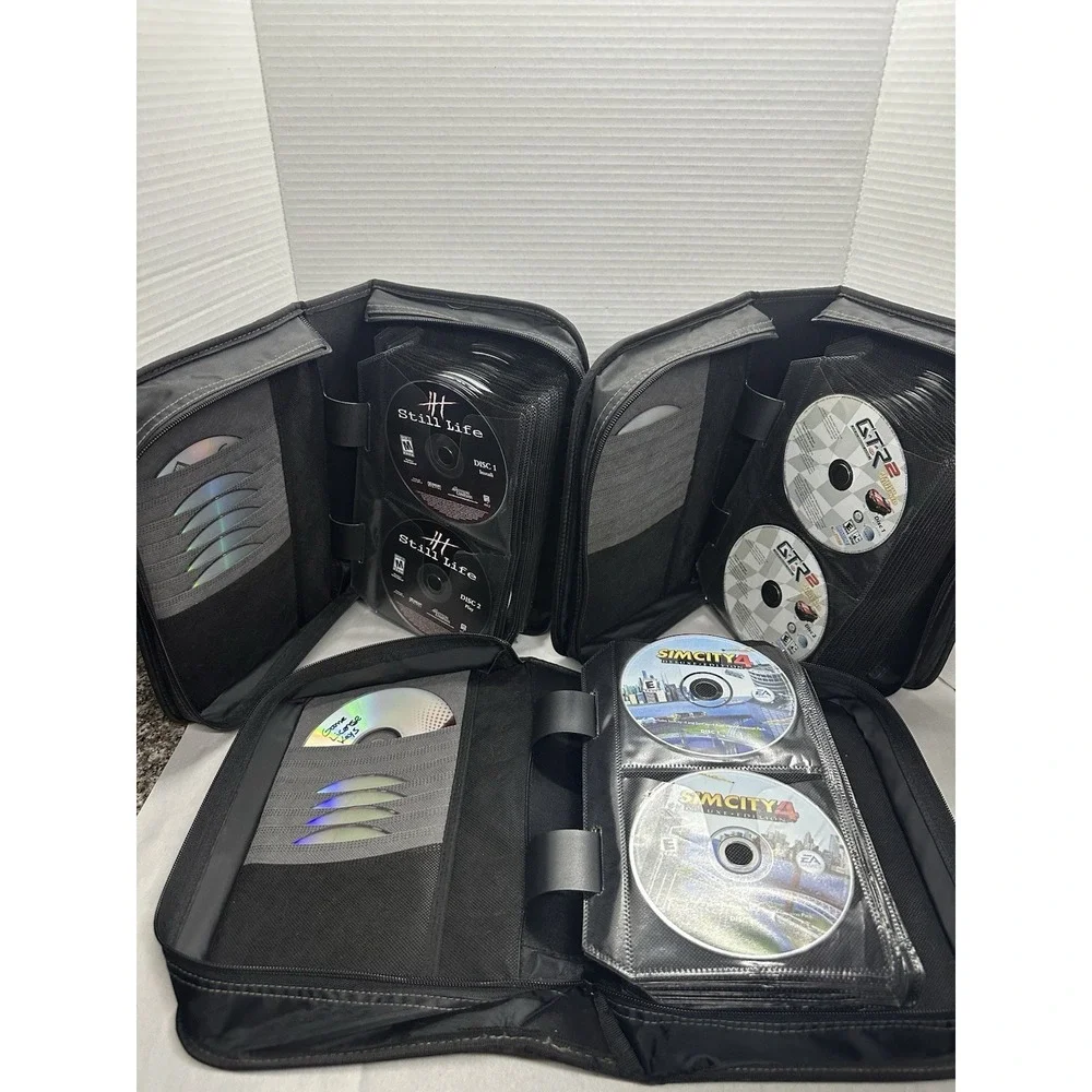 Vintage PC Game Lot – 124 Disc Only Windows CD-ROM Games, Doom, WoW, Diablo, Etc